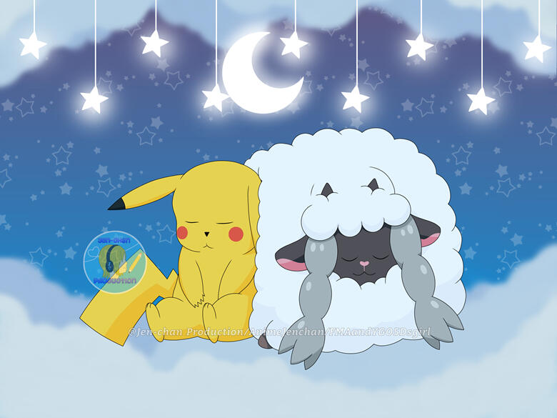 Pikachu and Wooloo Pikachu and Wooloo